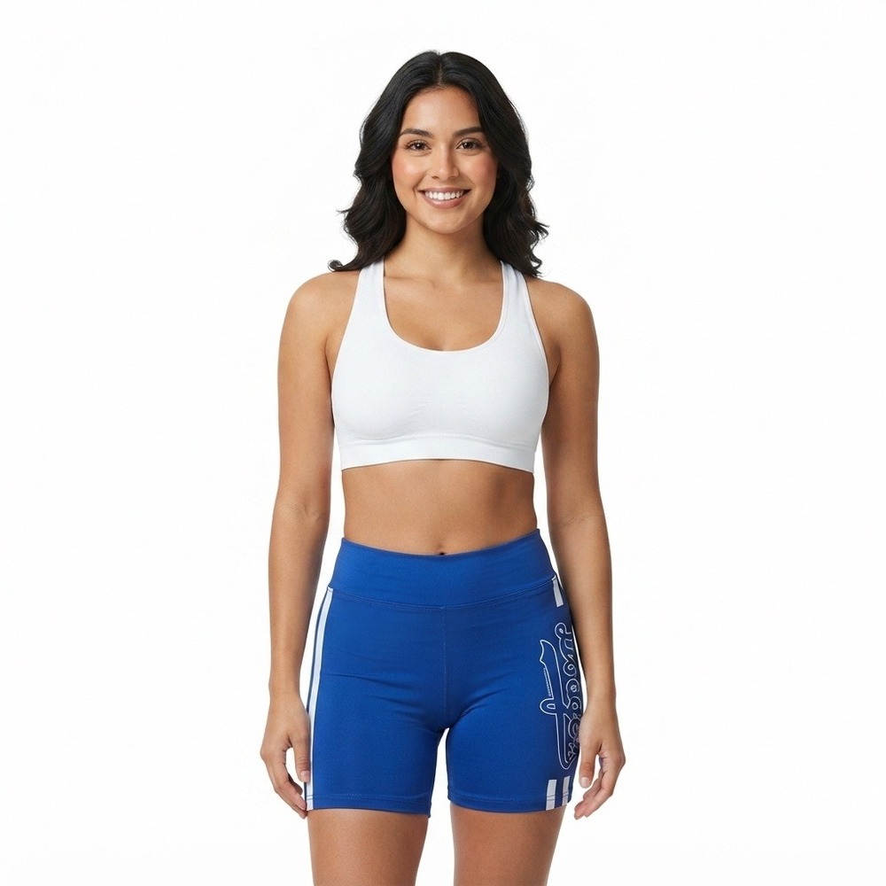 Los Angeles Dodgers Mitchell & Ness Biker Shorts Womens S Blue **NEW**